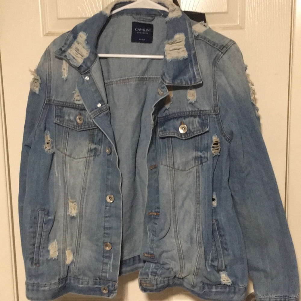 Distressed Denim Jacket